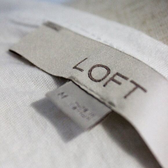 Loft Soft Tee with Lace Applique Size M - Picture 6 of 7